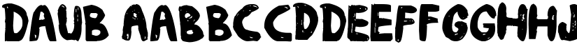 daub font