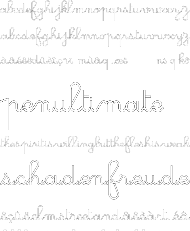 GS Open font preview