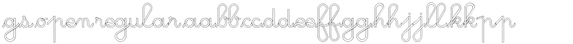 GS Open Regular font