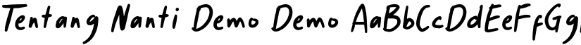 Tentang Nanti Demo font download