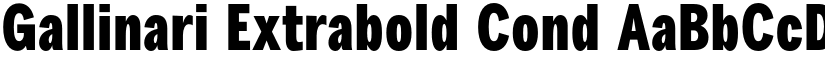 Gallinari Extrabold Cond font