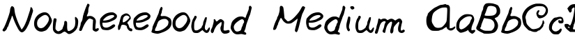 Nowherebound font download