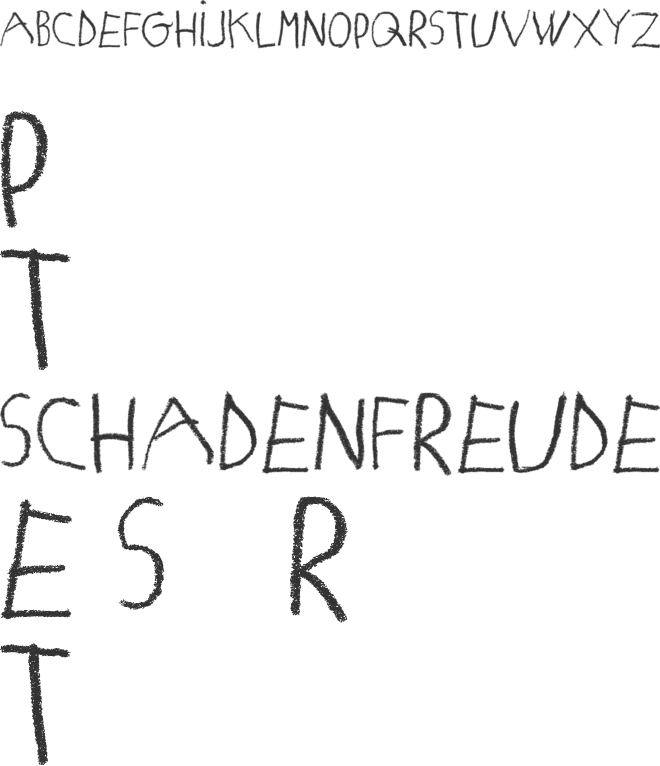 MATILDAS GRADE SCHOOL HAND_DEMO_print font preview