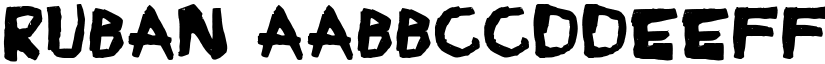 Ruban font