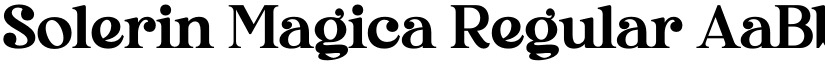 Solerin Magica Regular font