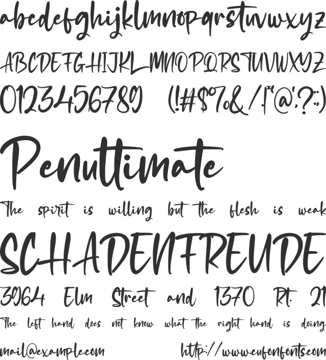 Halfbritish font preview