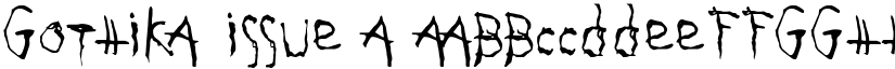 Gothika Issue A font