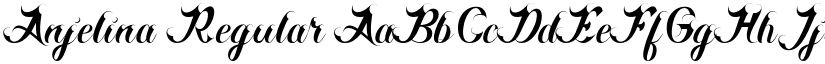Anjelina Regular font