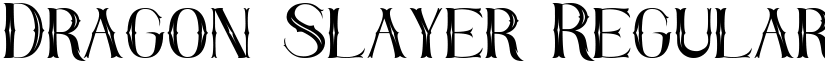 Dragon Slayer Regular font