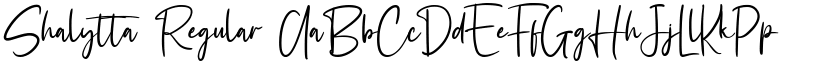 Shalytta Regular font