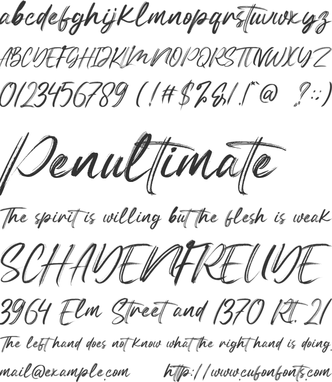 Red Joo font preview