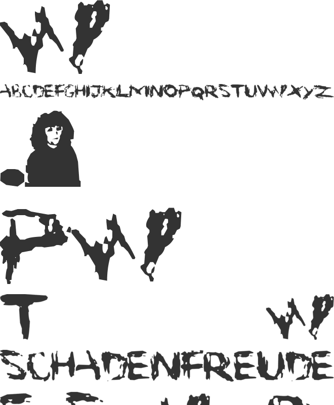 Suicide font preview