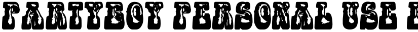PARTYBOY PERSONAL USE font download