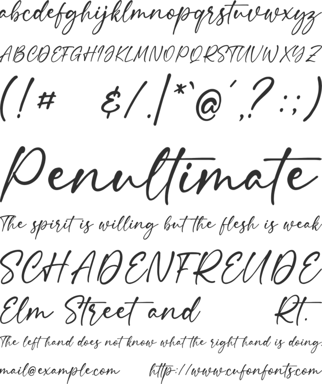 Steinfeld font preview