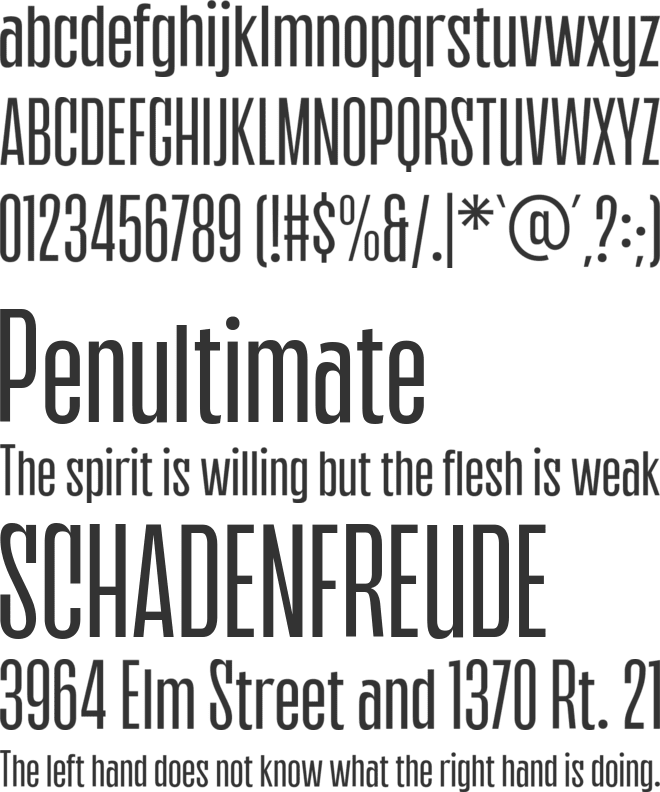 Gangsar font preview