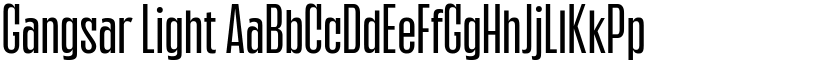 Gangsar Light font