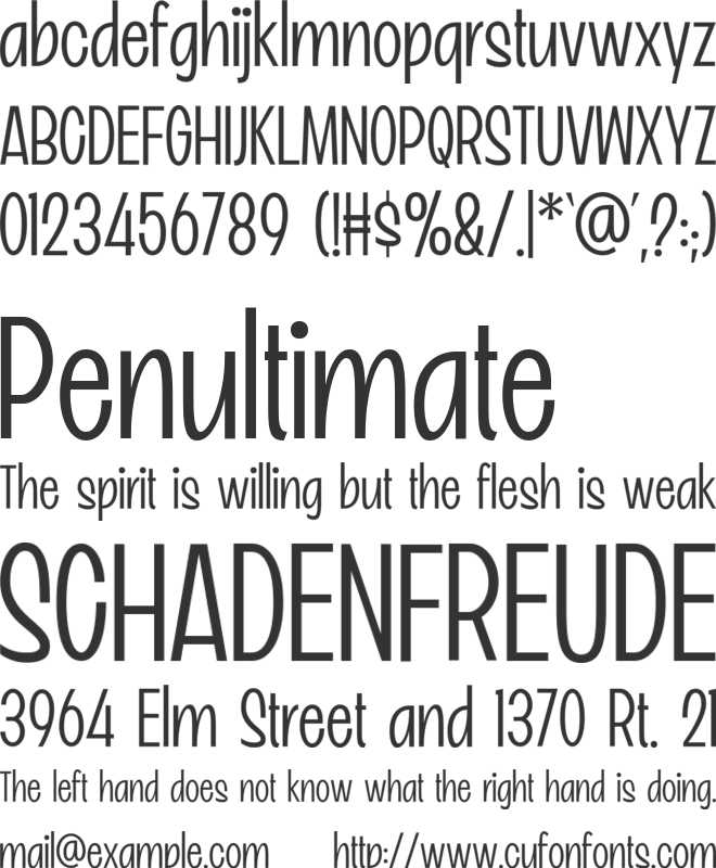 Boismen font preview