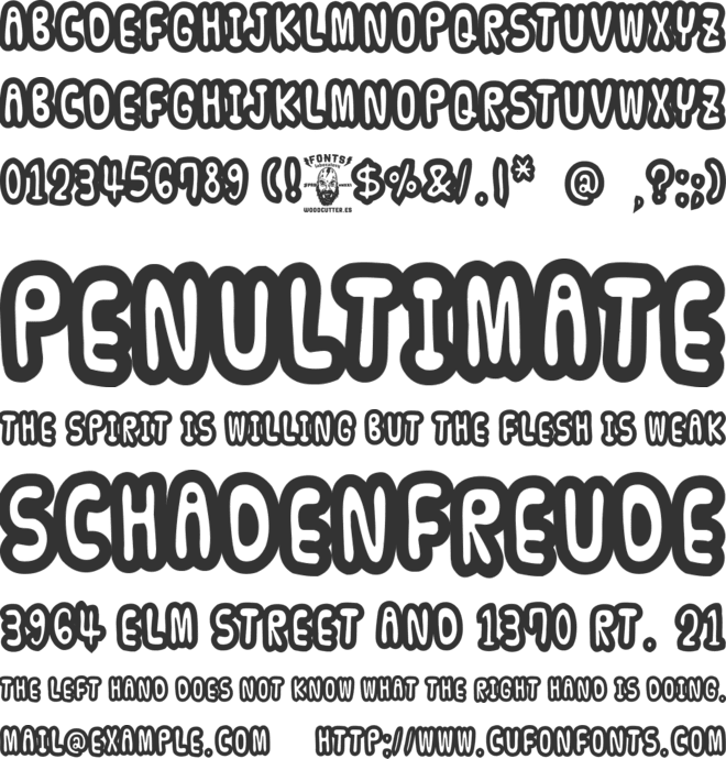 Billy The Bunny font preview