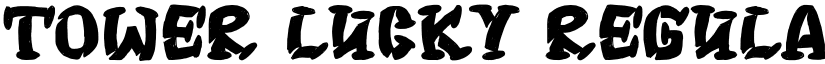 TOWER LUCKY Regular font