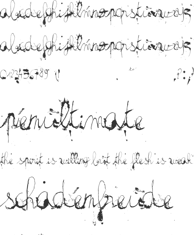 The haine au carre ! font preview