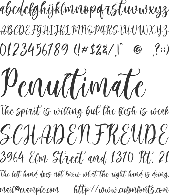 Golden Moment font preview