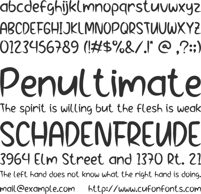 Little King font preview