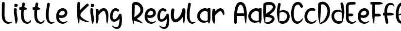 Little King Regular font