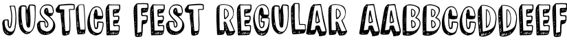JUSTICE FEST Regular font