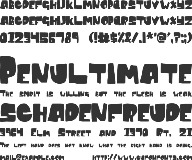 Conventional Wisdom font preview