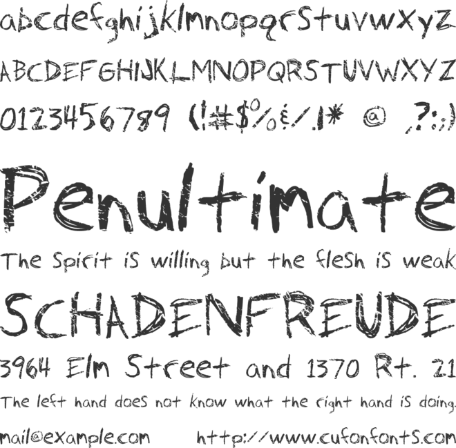 Fh Faith font preview