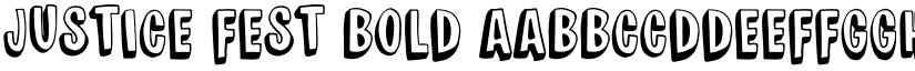 JUSTICE FEST Bold font