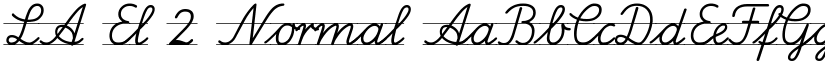 LA El 2 Normal font