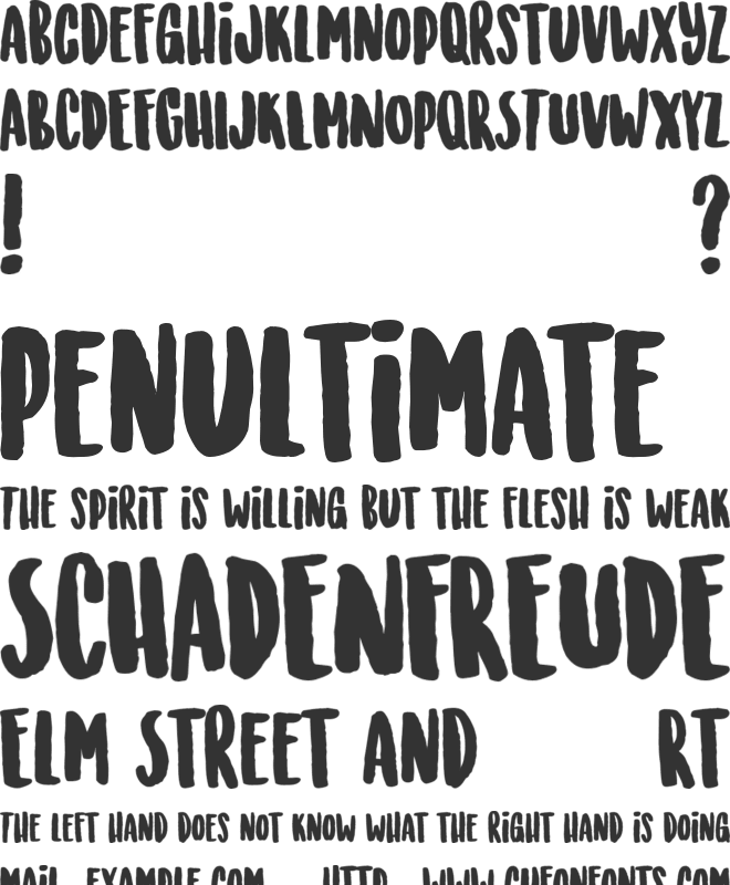 Sunrise International Demo font preview