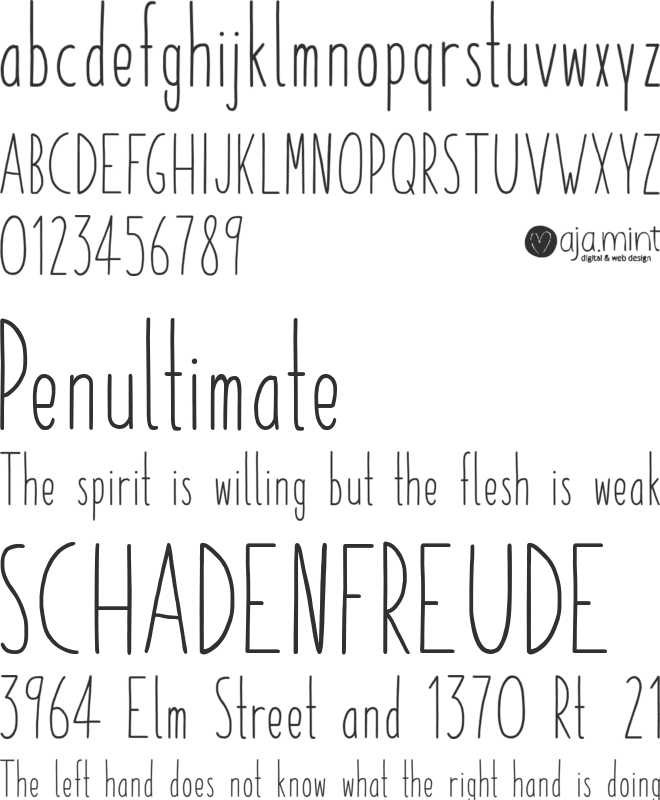 Paper Daisy DEMO font preview