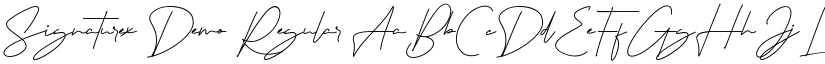 Signaturex Demo Regular font
