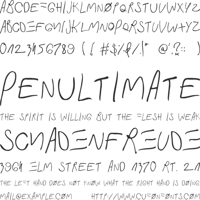 Fast In My Car font preview
