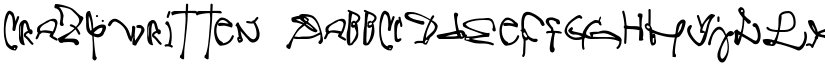 CrazyWritten font