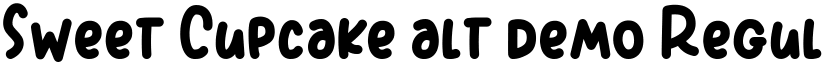 Sweet Cupcake alt demo Regular font