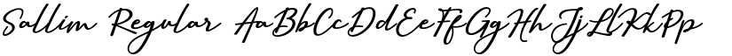 Sallim Regular font