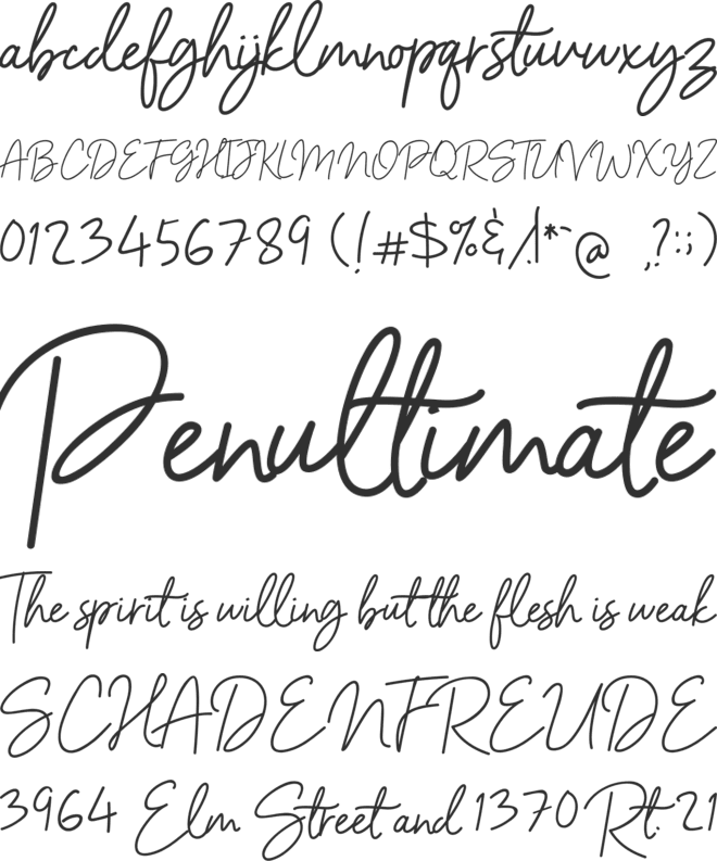 Barcelony font preview