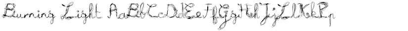 Burning Light font