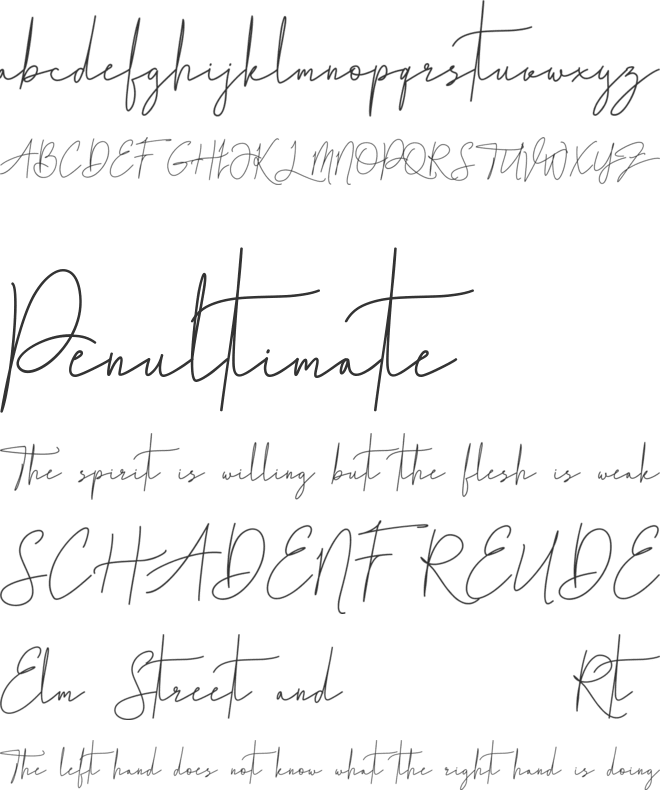 B Luna Piena Demo font preview