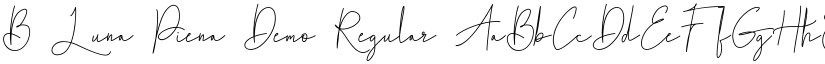 B Luna Piena Demo Regular font