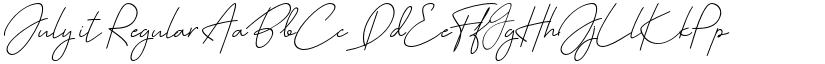 July it Regular font