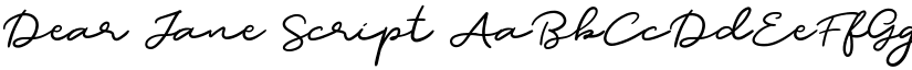 Dear Jane Script font