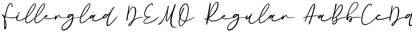 Fillerglad DEMO Regular font