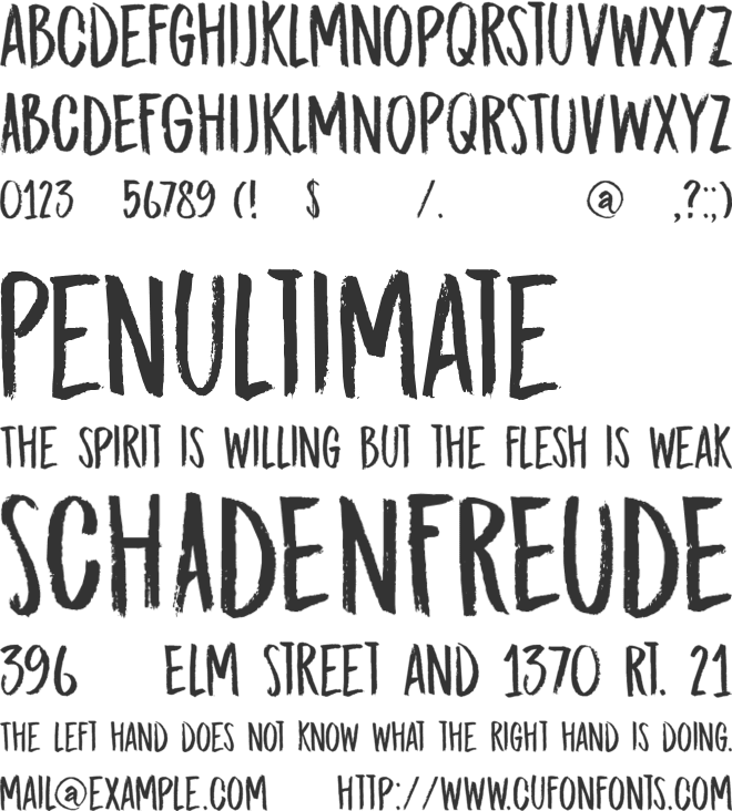 DK Midnight Chalker font preview