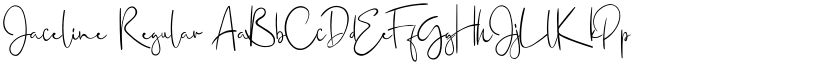 Jaceline Regular font