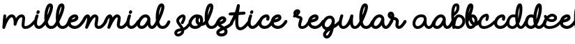 Millennial Solstice font download