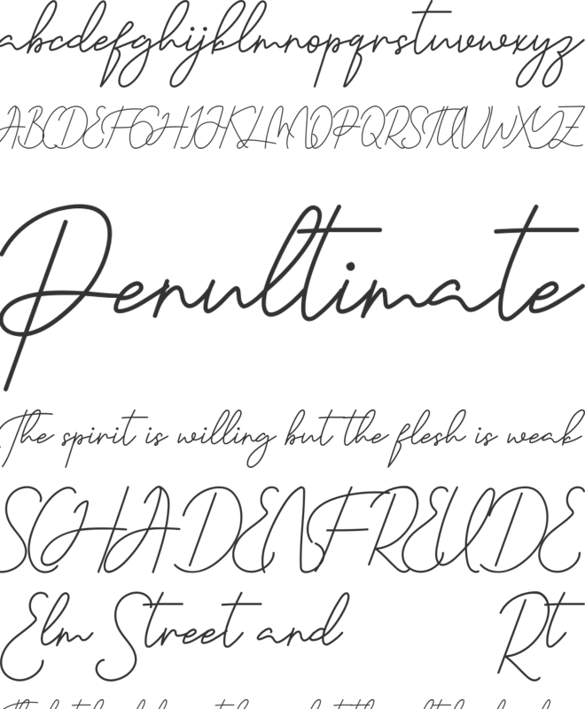 Havelberg Demo font preview